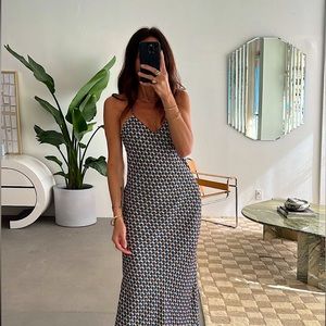 Resa Slip Dress in Caribe Print